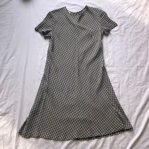Black and white checked Laura Ashley dress